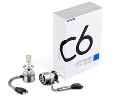 BULB H7 12V LED SET 15W/6000K WHITE (BUILT IN FAN) (SET OF 2)