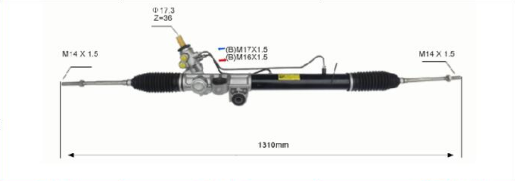 POWER STEERING RACK ISUZU DMAX 4X4 RHD 2004-2012 KB240/KB250/KB300