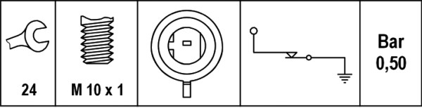 OIL SWITCH OPEL ADAM, ASTRA G, H,J, CORSA D, MERIVA, MOKKA