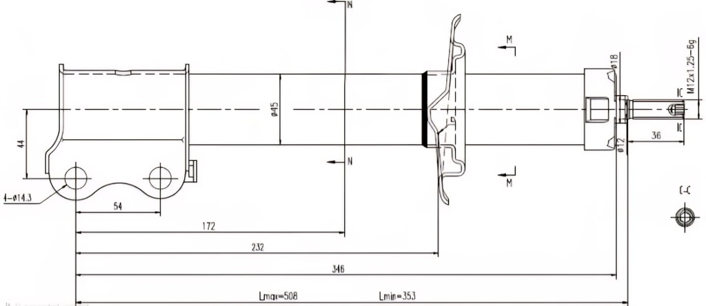 FRONT SHOCKS RENAULT KIGER 1.0 B4D/H4D 2021- LH=RH
