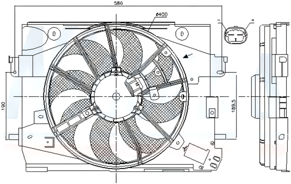 FAN ASSEMBLY RENAULT CLIO IV H4B 2013-