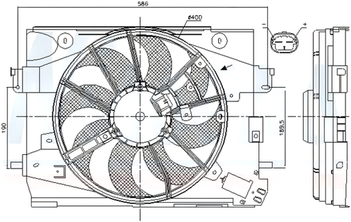 FAN ASSEMBLY RENAULT CLIO IV H4B 2013-