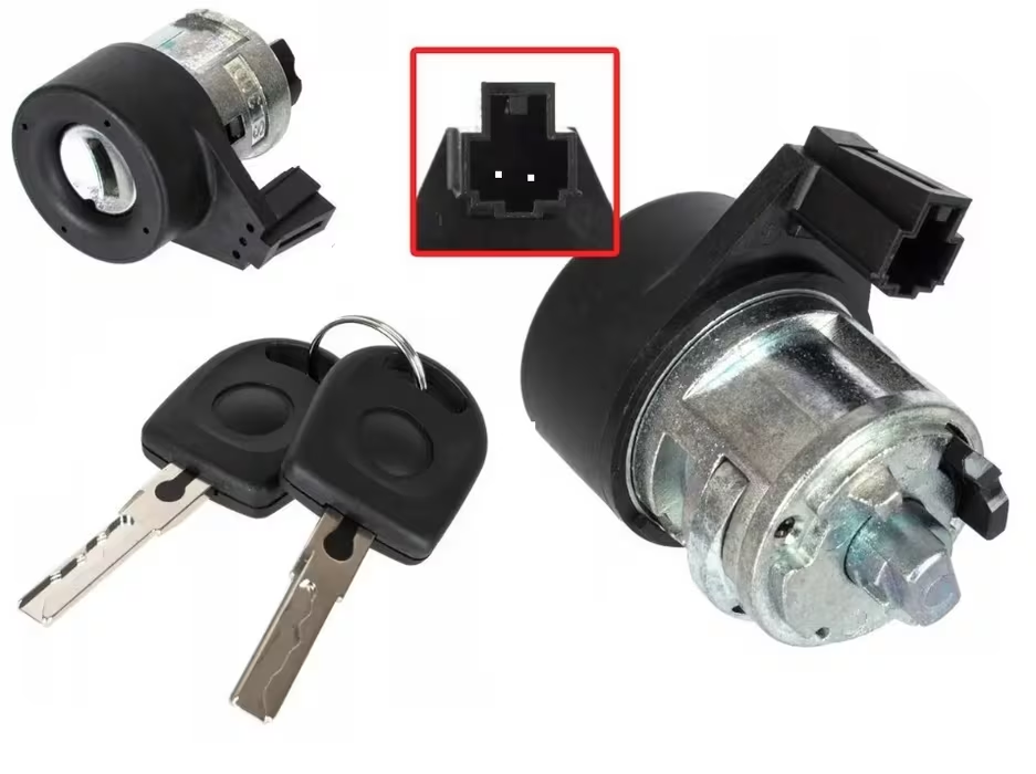 IGNITION BARREL & KEY VW PASSAT 03-05, VIVO,9N, GOLF, JETTA IV