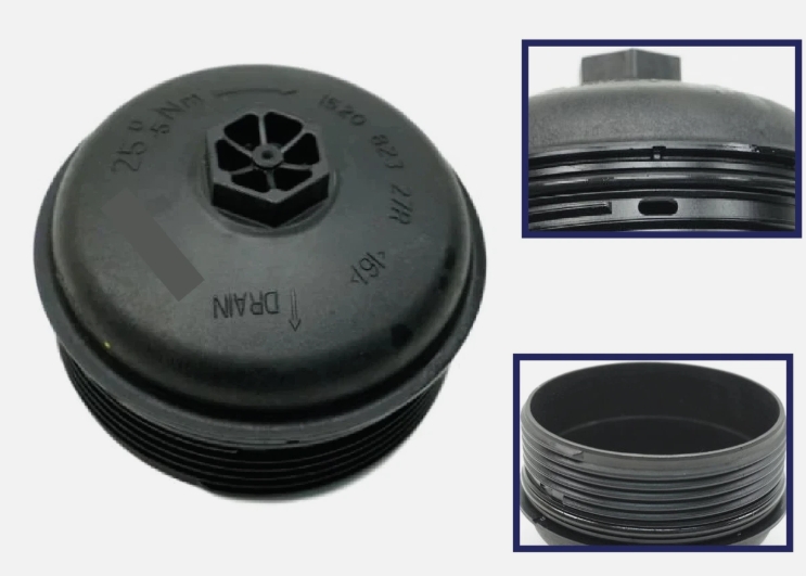 OIL FILTER HOUSING CAP RENAULT CLIO IV/CAPTUR/SANDERO STEPWAY II 0.9 H4B/1.2 H5F 2013- | CAPTUR/DUSTER II 1.5dCi 2018- | NISSAN JUKE/MICRA V/QASHQAI II 0.9/1.2 H4B/HRA