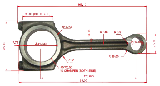 [CR91006R BR10-CR 121000260R] CONROD RENAULT KWID/TRIBER/KIGER 1.0 B4D
